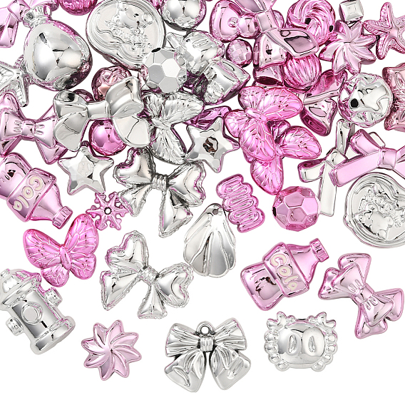 120g гальванизированные непрозрачные акриловые шарики, разнообразные