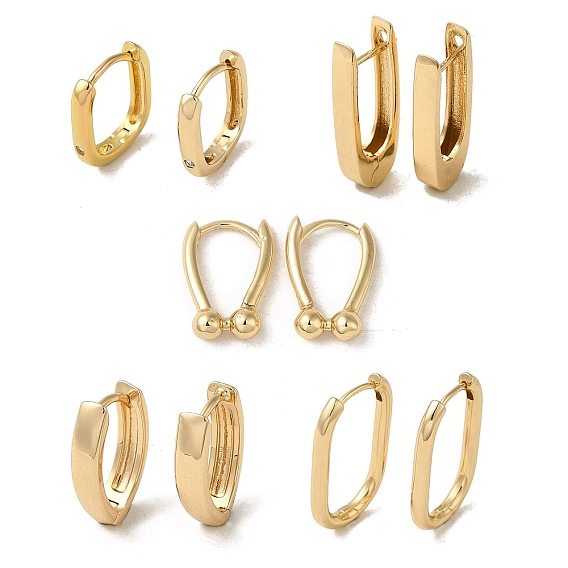 Латунные серьги обруча