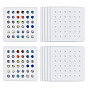 Acrylic Stud Earring Organizer Display Cards, Rectangle Square