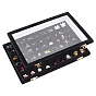 MDF Covered with Velvet Jewelry Grid Display Cases for Earrings Rings, with Clear Visible Window Lid, Rectangle
