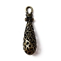 Pendentifs en alliage, creux, larme