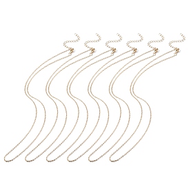 6 colliers de chaînes de câbles en fer pour femmes