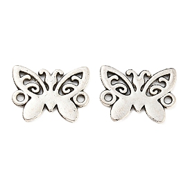 Tibetan Style Alloy Connector Charms, Cadmium Free & Lead Free, Butterfly Links