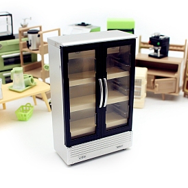 Dollhouse Dollhouse Mini Double Door Refrigerator,  Dollhouse Furniture Accessories, for Miniature Dinning Room