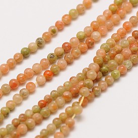 Natural Unakite Round Beads Strands