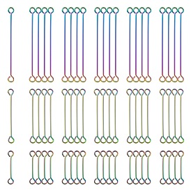 60 шт. 3 ионное покрытие (ip) 304 штифты из нержавеющей стали, двухсторонние наглазники