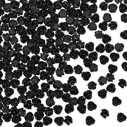 200 шт. Кабошоны из непрозрачной смолы, цветок