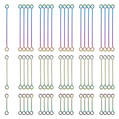 60 шт. 3 ионное покрытие (ip) 304 штифты из нержавеющей стали, двухсторонние наглазники