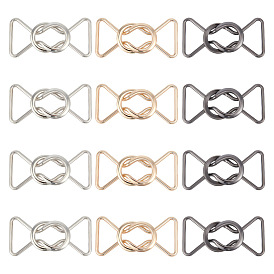 12шт 3 цвета пряжки из сплава, застежка для ремня для аксессуаров для женских ремней своими руками, 8 форму