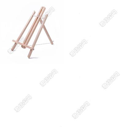 3 Chevalet de table pliant en bois de pin, chevalet d'affichage de peinture trapézoïdale
