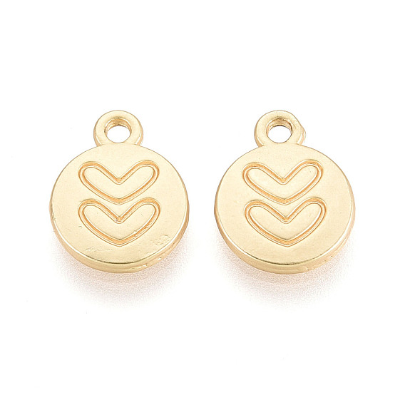 Талисман из сплава, плоские круглые и сердце, без кадмия и без свинца
