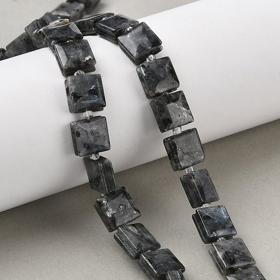 Природные лабрадорита бисер нитей, квадратный