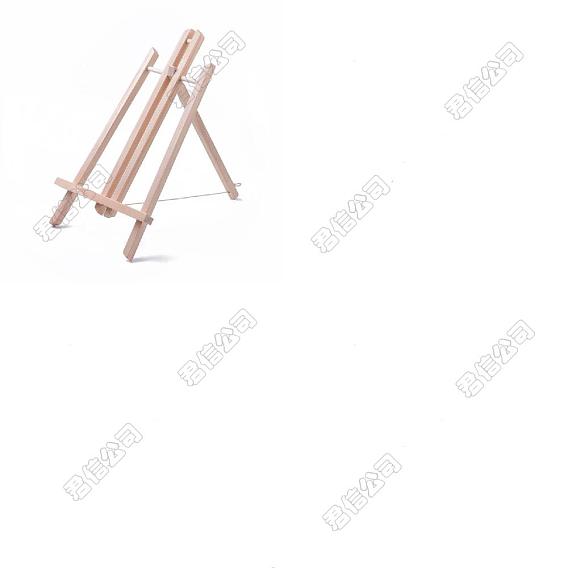 3Pcs Folding Pine Wood Tabletop Easel, Trapezoid Painting Display Easel