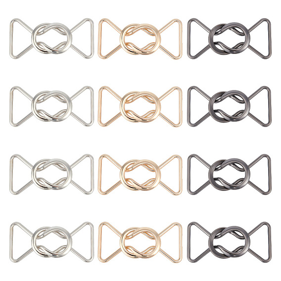 12шт 3 цвета пряжки из сплава, застежка для ремня для аксессуаров для женских ремней своими руками, 8 форму