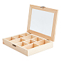 Wooden Storage Box, with Iron Clasp, Rectangle