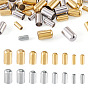 32Pcs 8 Styles 304 Stainless Steel Cord End, Column