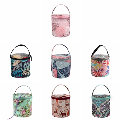 Polyester Column Yarn Storage Bags, for Portable Knitting Yarn Balls Organizer