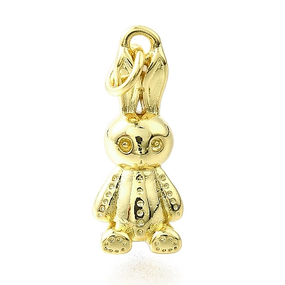 Латунные подвески, кролик, долговечный, с целью перехода в кольце, без свинца и без кадмия, стойки покрытие