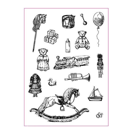 Clear TPR Stamps, for DIY Scrapbooking, Photo Album Decorative, Cards Making, Toy Theme