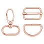 Fermoirs à boucle en alliage de zinc et fermoirs pivotants à pince de homard, pour la sangle, sacs de cerclage, accessoires du vêtement