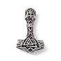 304 Handpolieranhänger aus Edelstahl, Thor's hammer