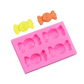 DIY Halloween Candy Food Grade Silicone Fondant Molds, for DIY Cake Decoration, UV & Epoxy Resin Jewelry Making