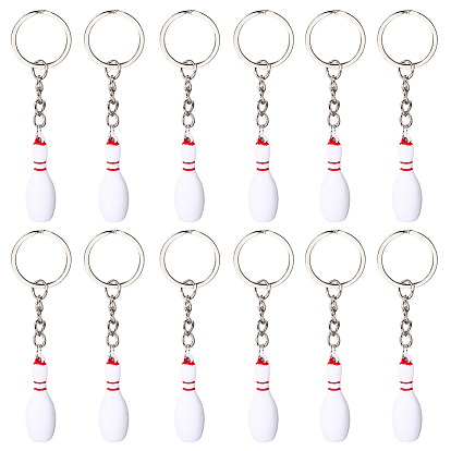 16брелок-подвеска из сплава смолы, боулинг, белые