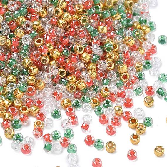 4 цвета 8/0 рождественские круглые бисеринки Toho, 557 & 343 & 341 & 101