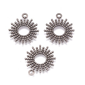 304 pendentif en acier inoxydable, plat rond