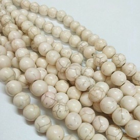 Synthetic Magnesite Beads, Round