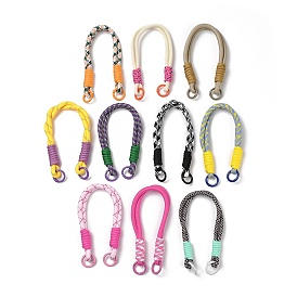 Nylon Cord Bag Handles, with Alloy Spring Gate Rings, for Bag Replacement Accessories