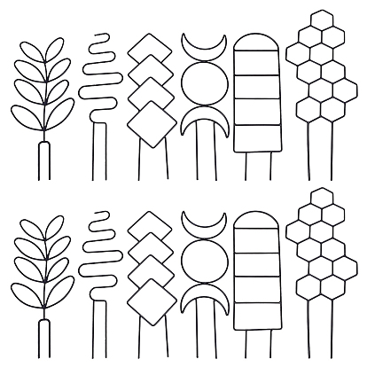 12 piezas 2 estilos de enrejados de plástico para plantas trepadoras, forma mixta