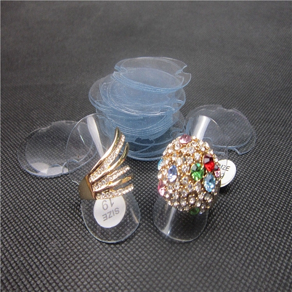 Дисплей для колец на палец из ПВХ, пластиковые листы, плоско-круглые