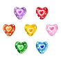 14шт 7 стиль стеклянные бусины, сердце