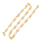 Brass Oval and Round Link Chain, Rack Plating, Long-Lasting Plated, Lead Free & Cadmium Free