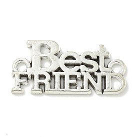 Подвески из сплава в тибетском стиле, лучший друг слова ссылки, без свинца и без кадмия
