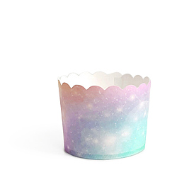 Gradual Paper Cupcake Baking Cups, Greaseproof Muffin Liners Holders Baking Wrappers, Starry Sky Pattern