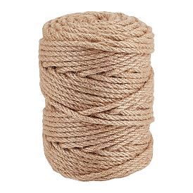 100м джутовый витой шнур, круглые