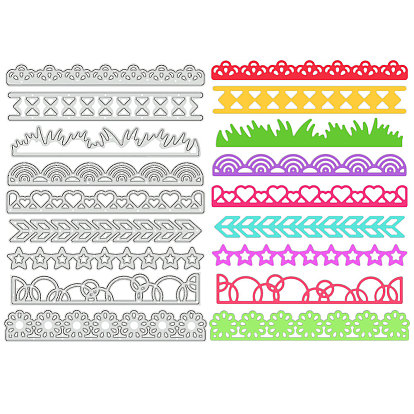 Углеродистая сталь разрезает трафареты, для diy scrapbooking, Фотоальбом, декоративная бумага для тиснения, цвет нержавеющей стали