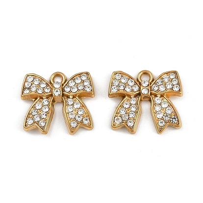 304 из нержавеющей стали горный хрусталь подвески, ионное покрытие (ip), реальный 18 k позолоченный