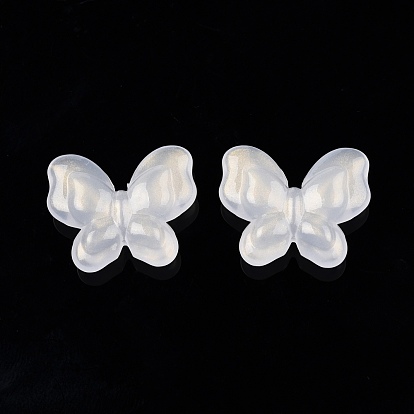 Acrylique opaque avec perles de poudre scintillantes, papillon
