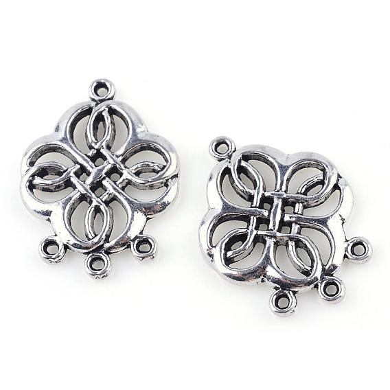 Тибетский стиль компоненты сплава люстра, узел, без кадмия и без свинца