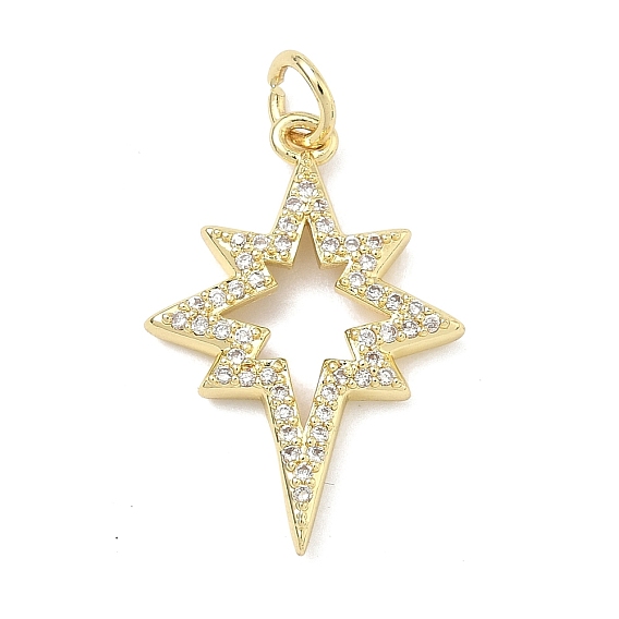 Латунные микро проложить кубического циркония подвески, звезды прелести, с целью перехода в кольце
