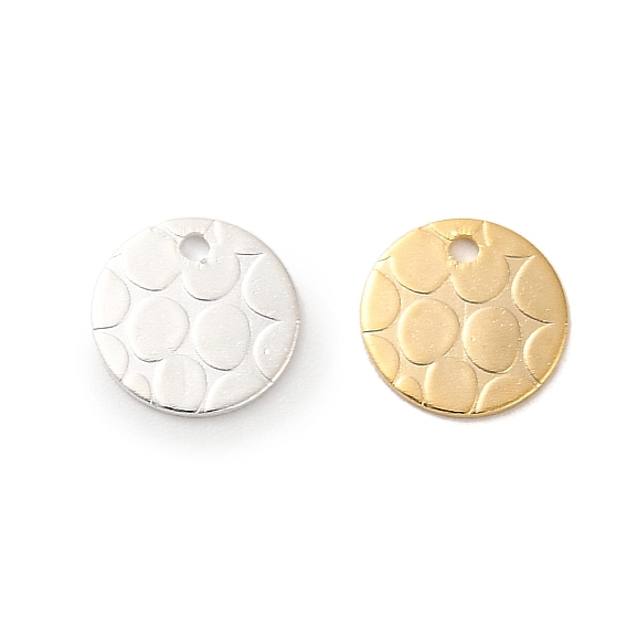 Латунь прелести, плоский круглый шарм, без кадмия и без свинца