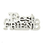 Подвески из сплава в тибетском стиле, лучший друг слова ссылки, без свинца и без кадмия