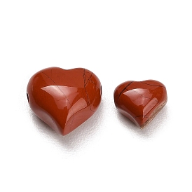 Natural Red Jasper Beads, Heart