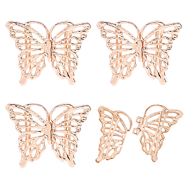Zinc Alloy Sew on Toggle Buckles, Cloak Clasp Fasteners, Butterfly