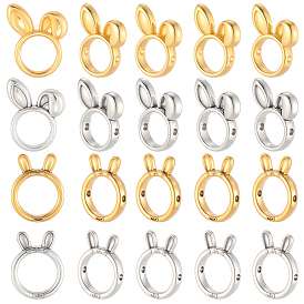 80шт 4 стили сплав бусины рамка, кролик