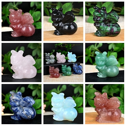 Резные фигурки пчел из натуральных и синтетических камней, для домашнего украшения рабочего стола