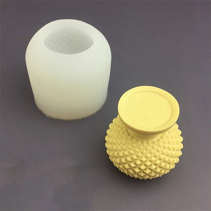 Moules d'affichage en silicone de qualité alimentaire bricolage, moules de résine, outils de moule d'artisanat en argile, vase